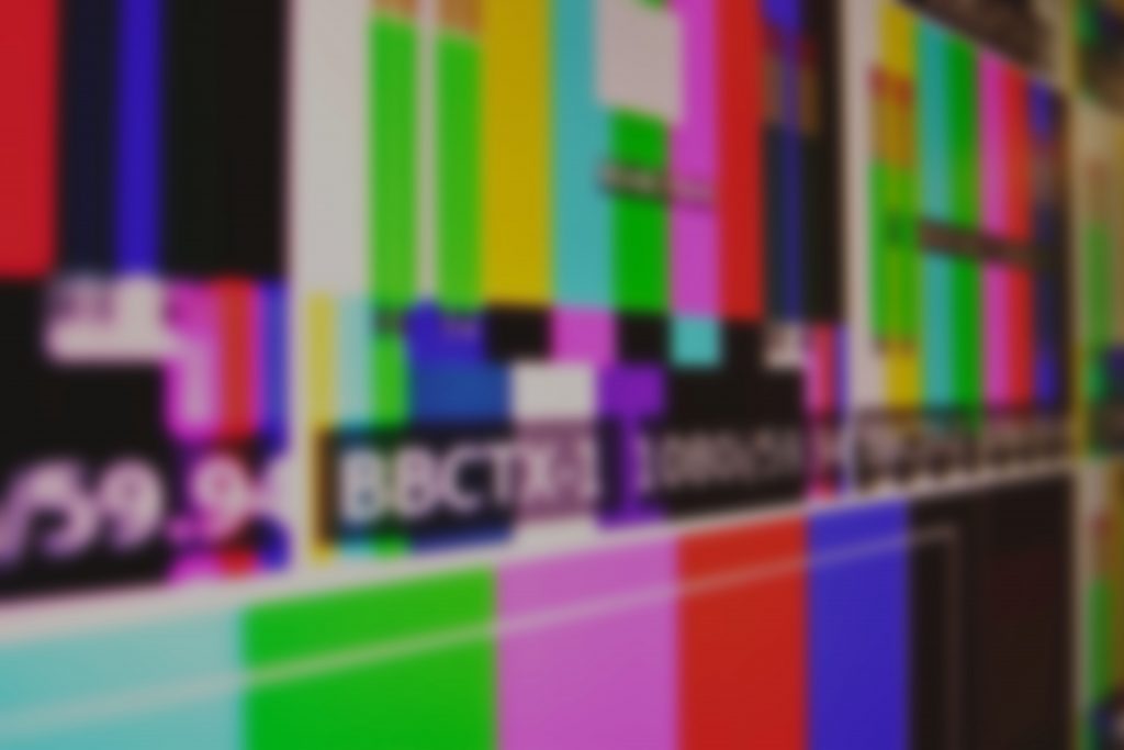 A photo of tv screens with colours and tv codes