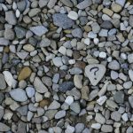 Collection of pebbles etched with a question mark