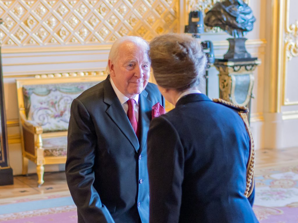 Andy Pithouse receiving his MBE