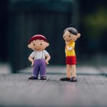 Two toy figures stood beside each other
